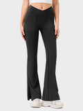 Mia | Chic High Waist Flare Leggings With Pockets 1