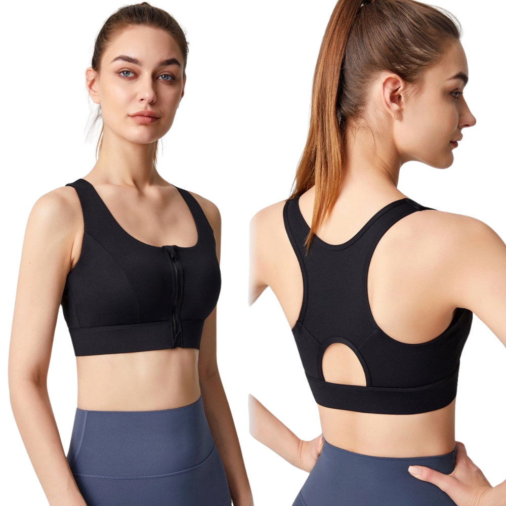 Ava | Comfortable White Sports Bra with Sculpting Fit 4