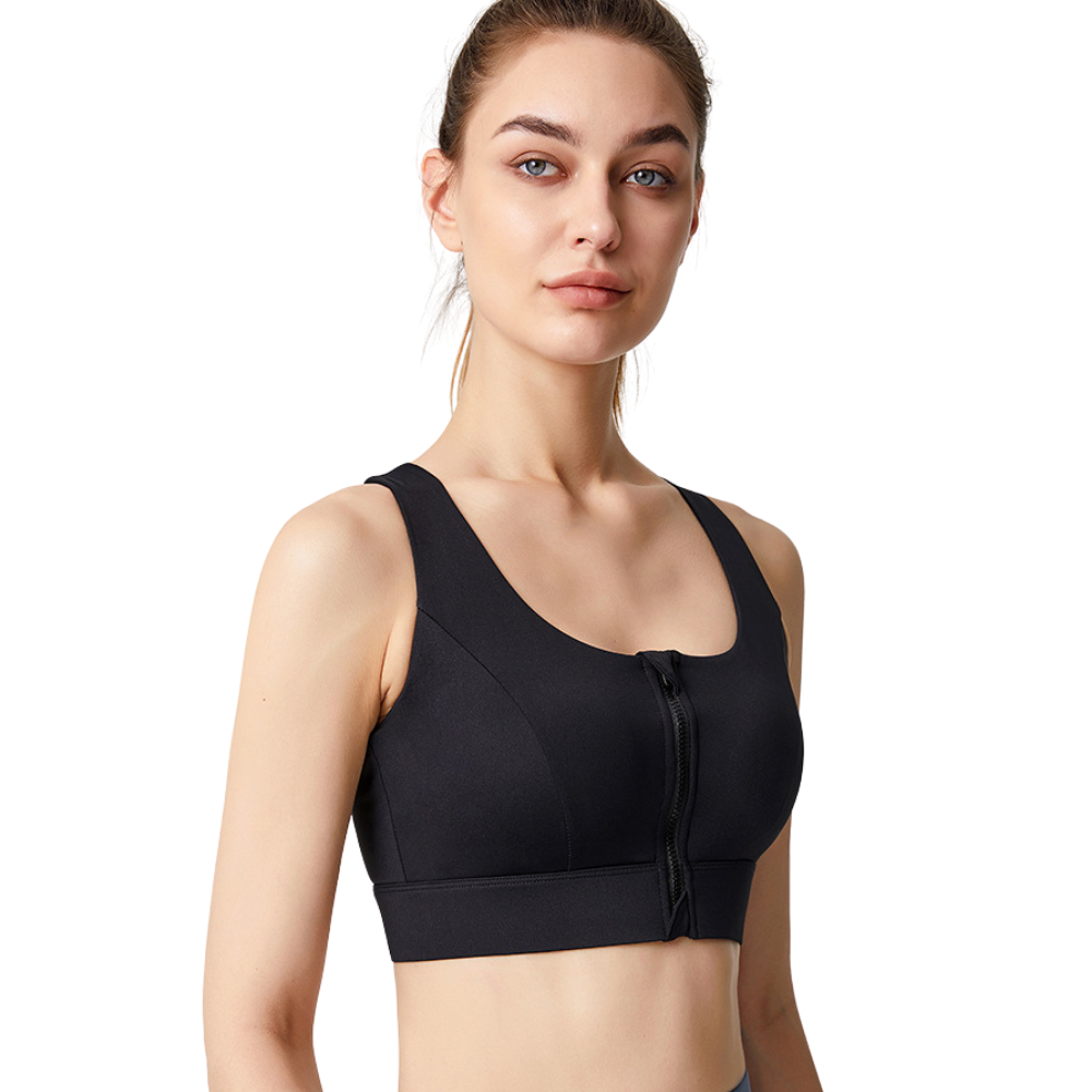 Ava | Comfortable White Sports Bra with Sculpting Fit 5