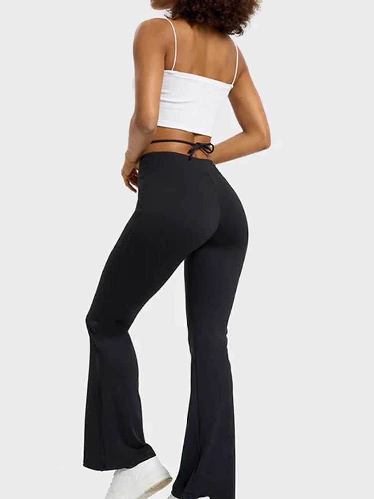Emma | Comfortable High-Stretch Gym Leggings for Women with V-Waist Tie 1