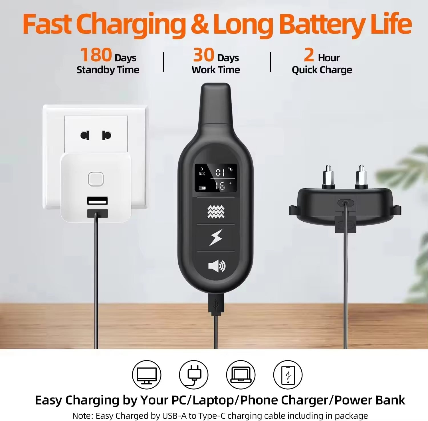 Electric Dog Collar | Shock Collar with Remote & Waterproof Design | Customizable Training Modes for Effective Behavior Correction 7