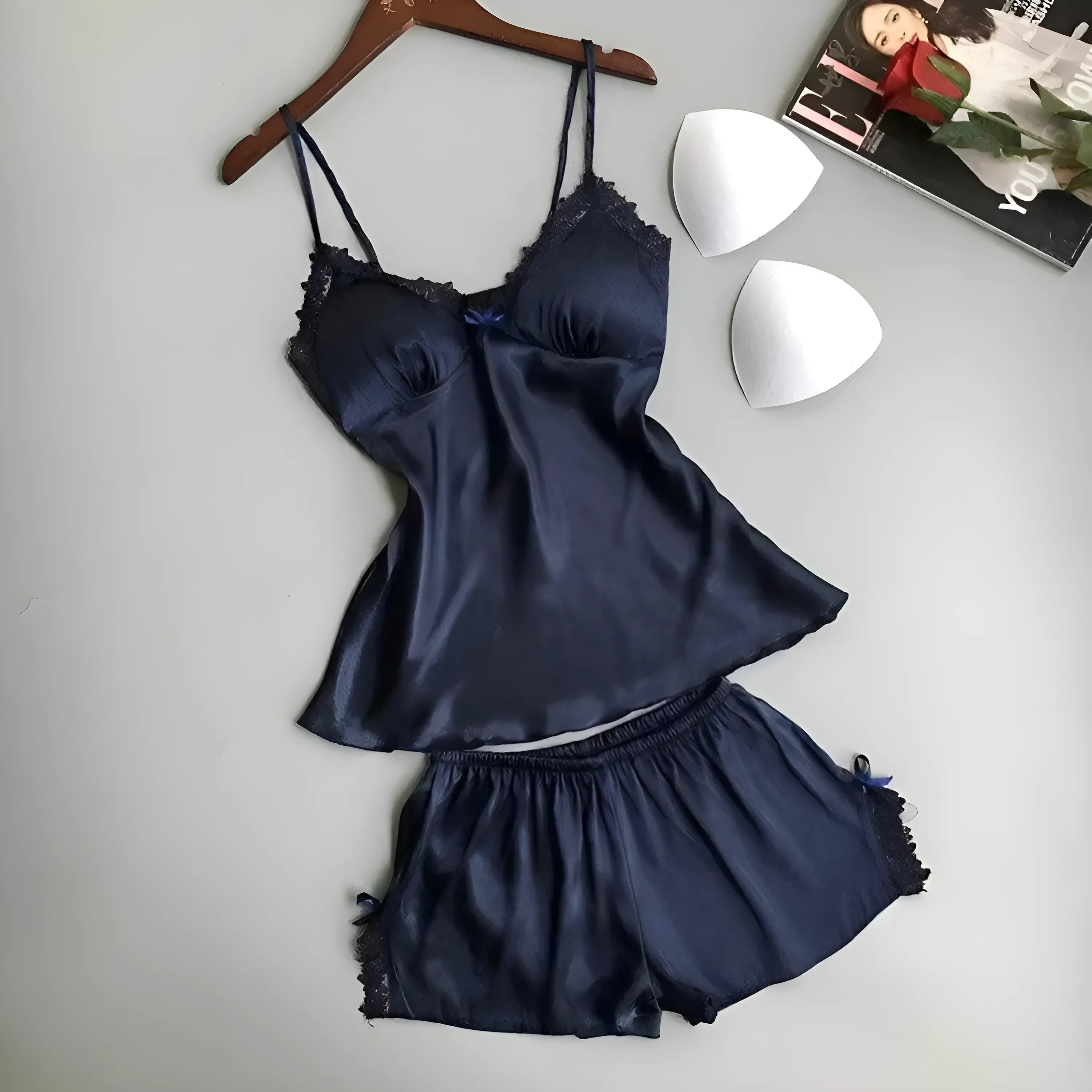 Ella | Luxurious Adjustable Silk Pajama Set 0