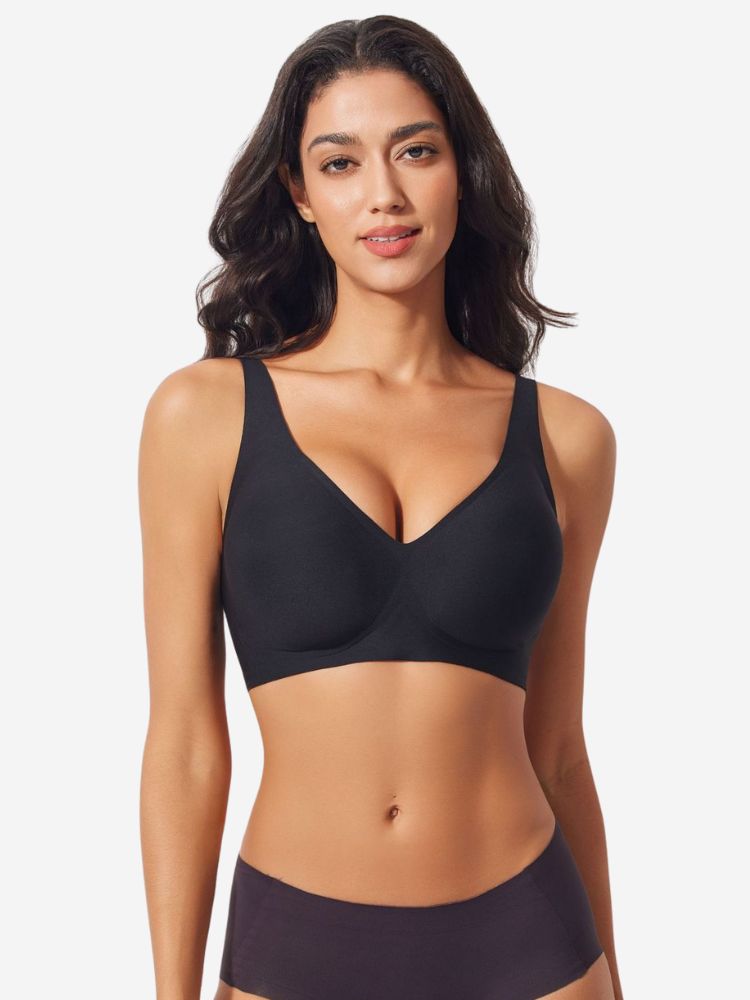 Sophia | Comfortable Strapless Wireless Bra with Deep V Neckline 2
