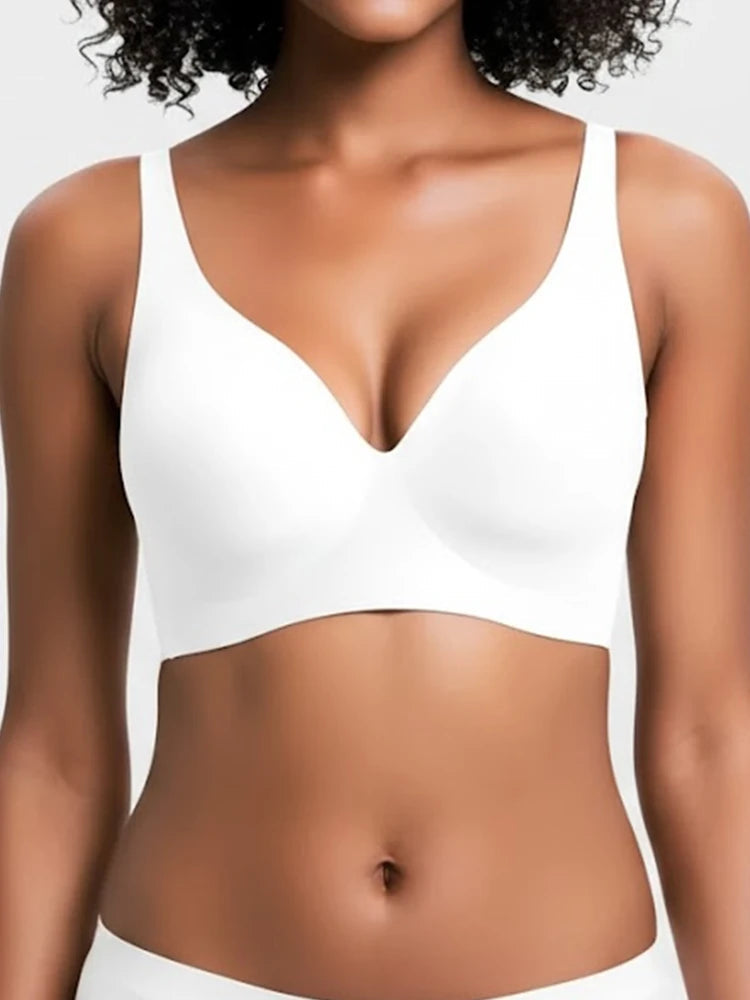 Sophia | Comfortable Strapless Wireless Bra with Deep V Neckline 12
