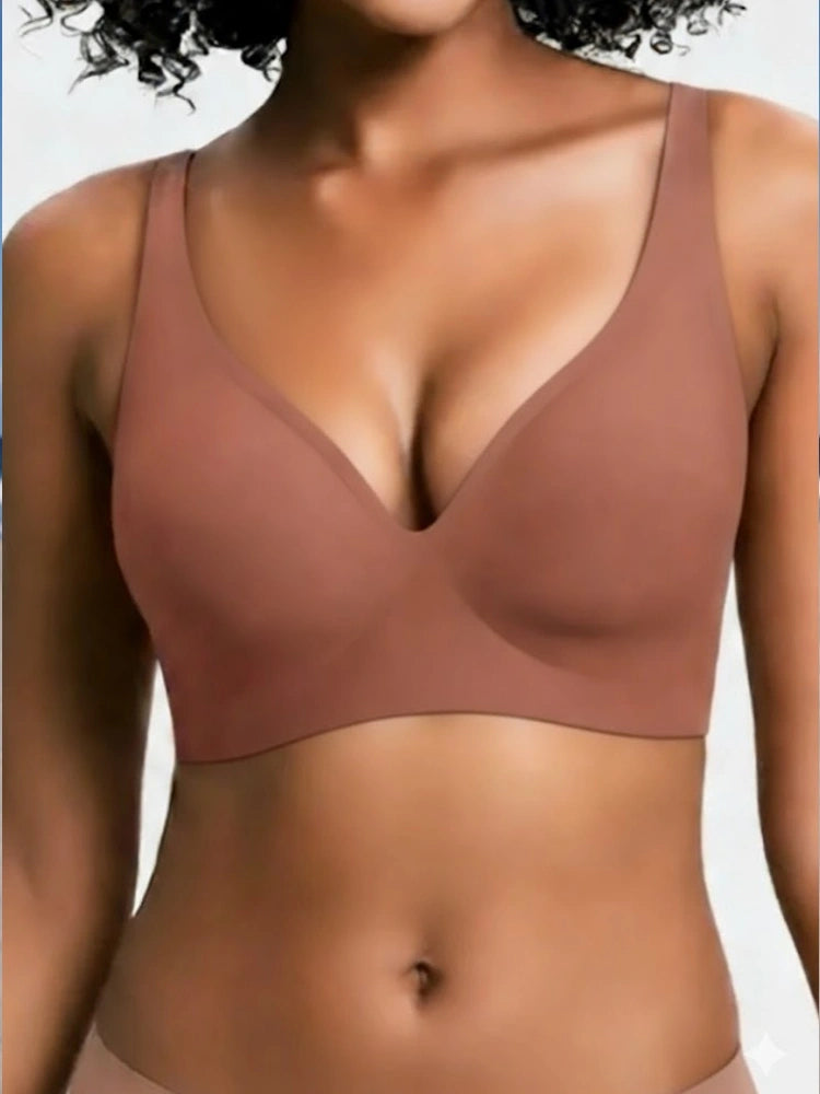 Sophia | Comfortable Strapless Wireless Bra with Deep V Neckline 13