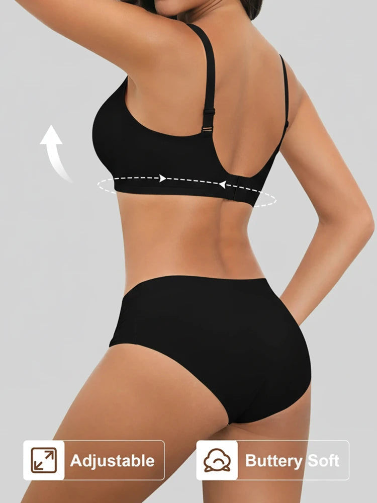 Sophia | Comfortable Strapless Wireless Bra with Deep V Neckline 5