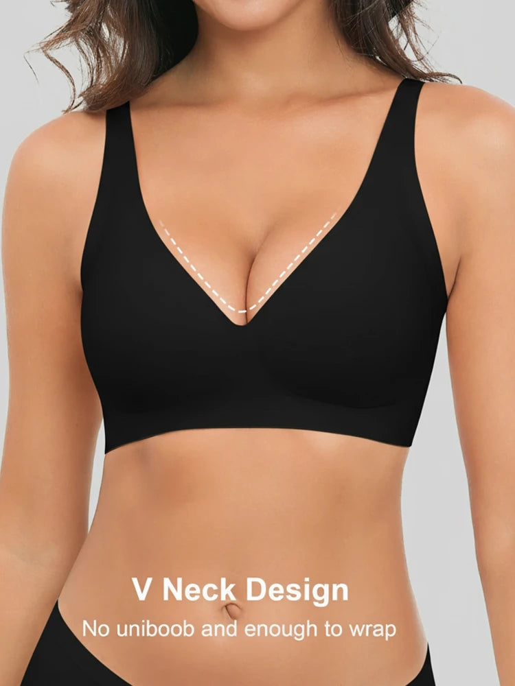 Sophia | Comfortable Strapless Wireless Bra with Deep V Neckline 6