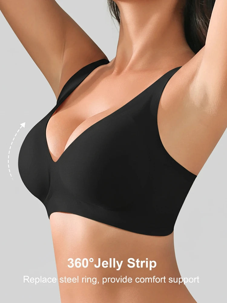 Sophia | Comfortable Strapless Wireless Bra with Deep V Neckline 8