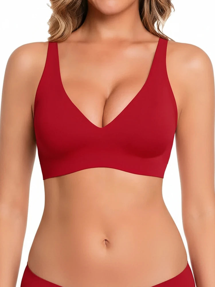 Sophia | Comfortable Strapless Wireless Bra with Deep V Neckline 10