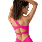 Mia | Asymmetric Breathable One Shoulder Sports Bra 2
