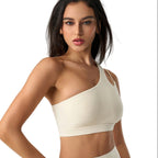 Mia | Asymmetric Breathable One Shoulder Sports Bra 7
