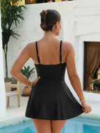 Mia | Elegant Crisscross Swim Dress for Women 3
