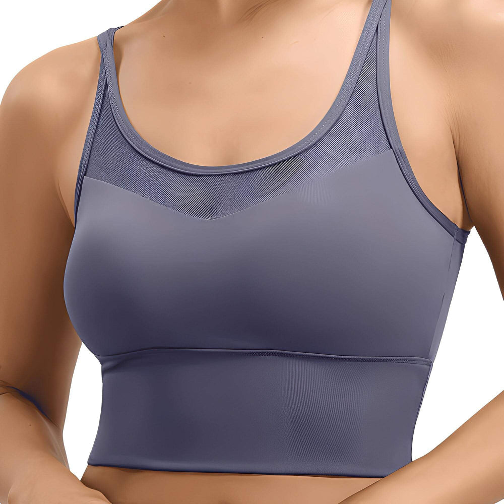 Mia | High Support White Sports Bra for High Impact Workouts 8