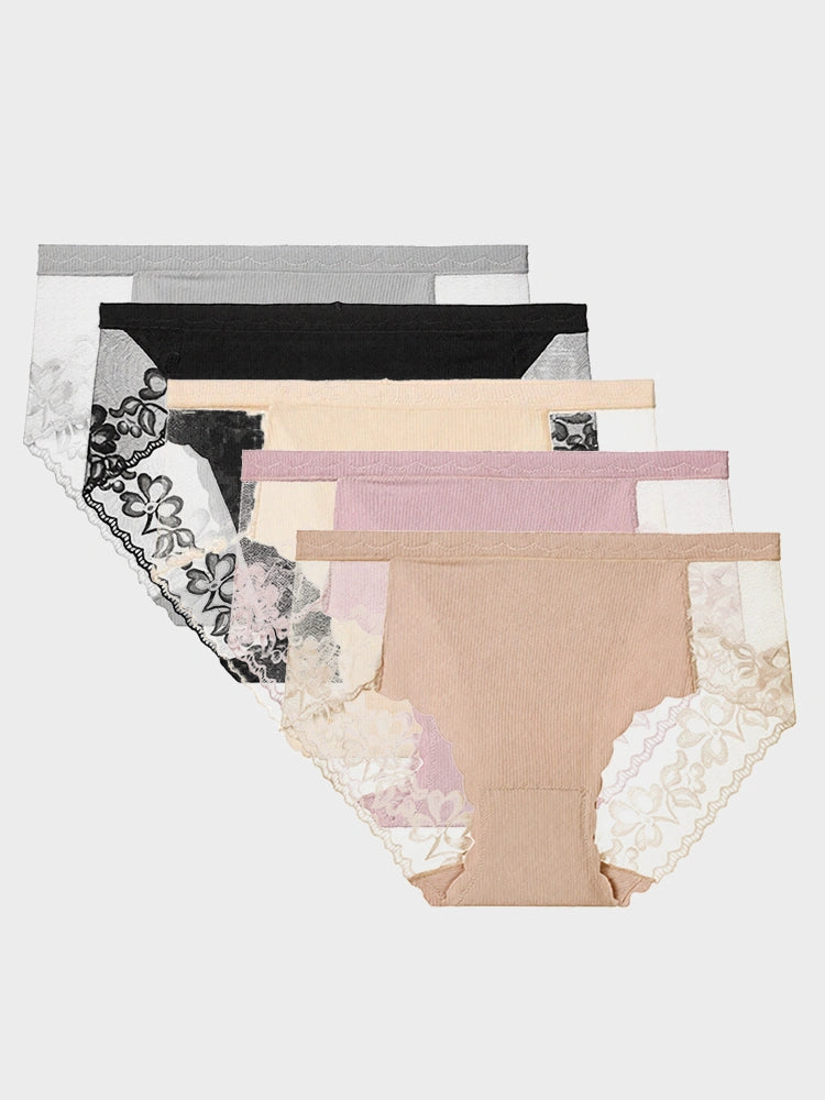 Olivia | Ultra-Soft Lace Back Hipster Panty for Comfort 0