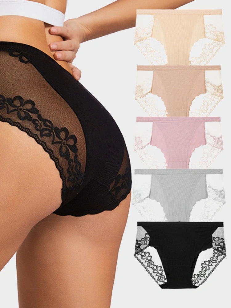 Olivia | Ultra-Soft Lace Back Hipster Panty for Comfort 6