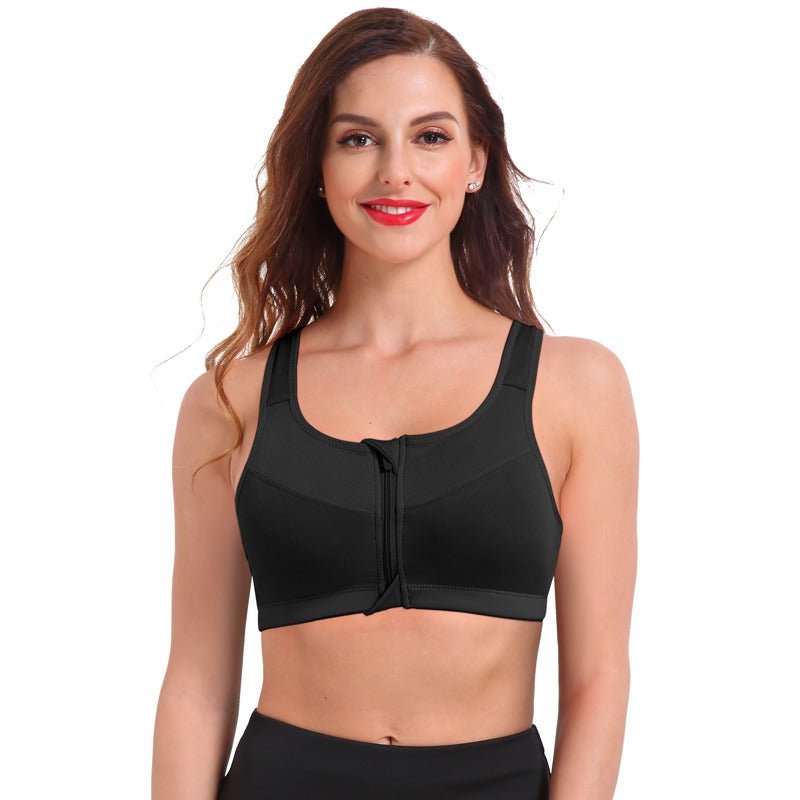 Sophie | High Support High Impact Sports Bra with Front Zipper Closure 0