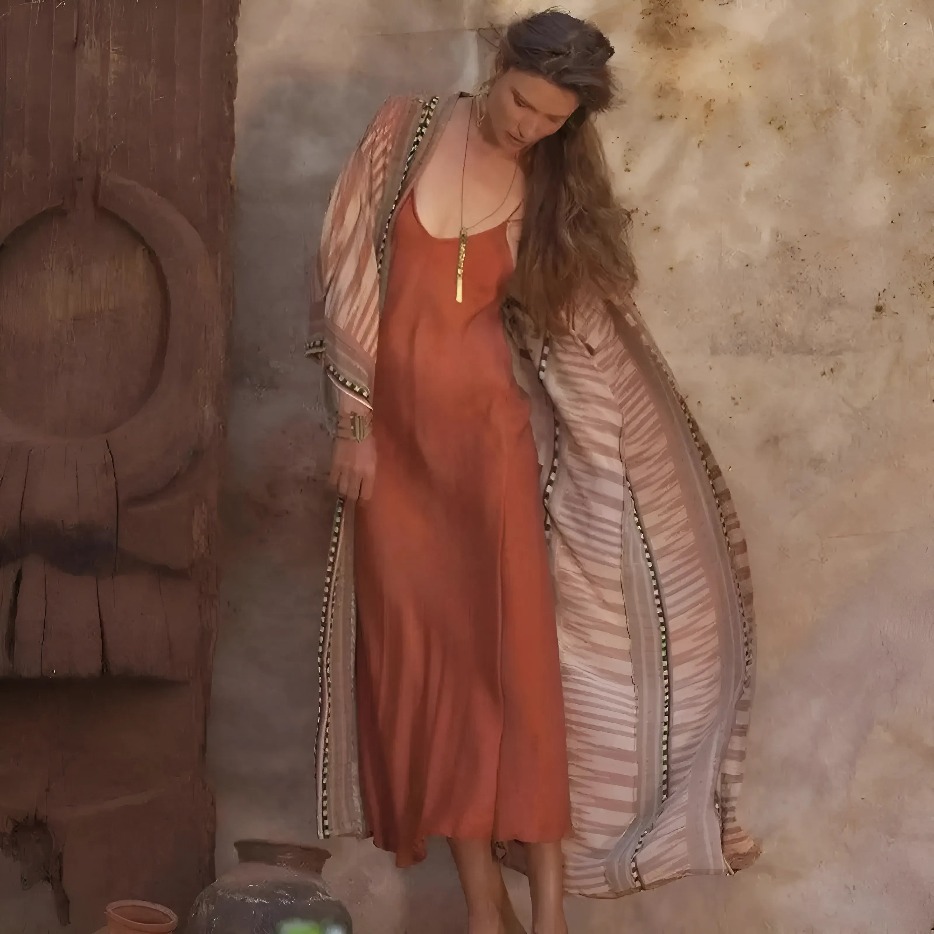 Sophie | Stylish Aztec Pattern Beach Kimono Cover Up 2